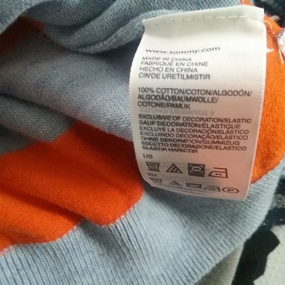 Tommy Hilfiger Stripe V Neck Sweater - Picture 6 of 7